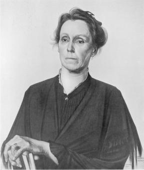 Portret van Henriette Roland Holst-van der Schalk door M. de Klerk